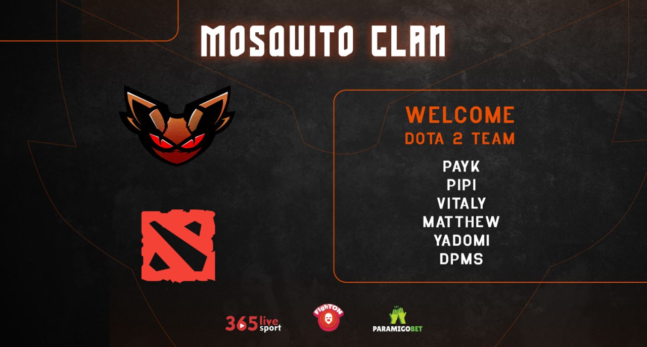 Image Mosquito Clan Dota 2 Roster Officially Signed | PGL Wallachia S3